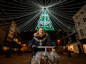 Supporting image for story: All is calm and all is bright as Shrewsbury's Christmas lights are on