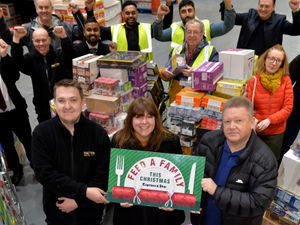 Supporting image for story: Ex-Goodyear workers donate £3k to Feed a Family This Christmas 