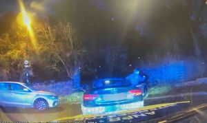 The cloned Audi A5 was pursued by police. Photo: West Midlands Police