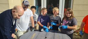 Residents at Brook Court shared their DIY skills with the next generation