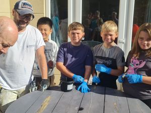 Supporting image for story: Wood you believe it? Kidderminster care home residents team up with school for DIY project