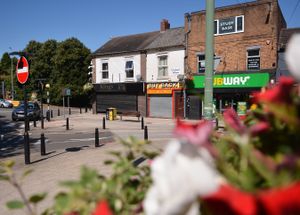 The junction at the bottom of Market Street in Oakengates, Telford on Sunday, August 17, 2025