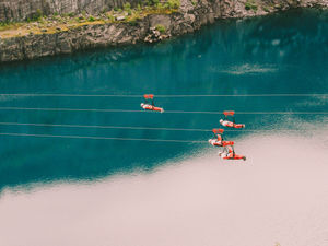 Supporting image for story: More than 100 take on zip wire challenge in memory of Stephen Sutton