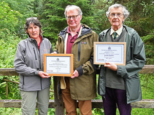 Supporting image for story: Foresters thanked for 75 years of dedicated service to their woodland