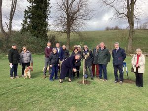 Supporting image for story: Deputy Lieutenant joins Olympian Society for tree planting