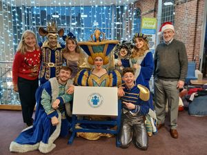 Supporting image for story: Pantomime stars make draw for Christmas raffle to raise vital funds for Royal Shrewsbury Hospital