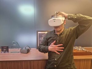 Supporting image for story: I was 'stabbed to death at a teenage party' - but thankfully I could take my virtual reality helmet off afterwards