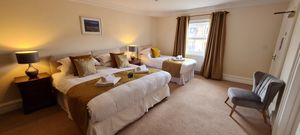 One of The Trewythen’s attractive family bedrooms