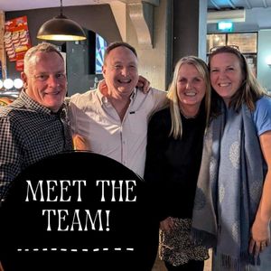 Meet the team! From left: Rob, Steve (licensee and main man!) Wendy and Jodie