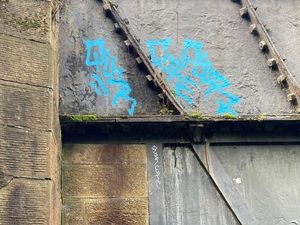 Supporting image for story: Graffiti vandal sprays paint tag on world heritage Pontcysyllte Aqueduct - police investigating