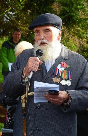 George Evans at a previous memorial service