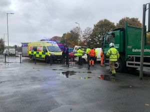 Supporting image for story: Two men taken to hospital after crash on busy road in Tipton causes long delays
