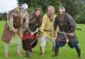 L-R: Vikings Nigel Simms, Matt Hawkins, Benji Cantley and David Elliot