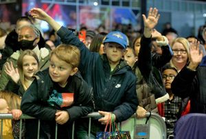 People of all ages turned out to see the Christmas lights be switched on