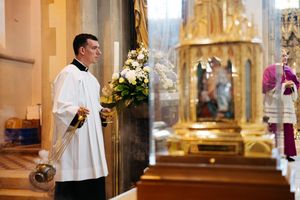 Arrival of the relics of St Bernadette of Lourdes at Shrewsbury Cathedral