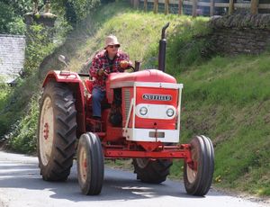 Keith Dale of Preston on Wye with his Nuffiels 465