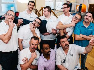 Supporting image for story: Oswestry hospital heroes raise mo-ney for men’s health charity
