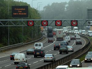 Smart motorways are used during busy periods 