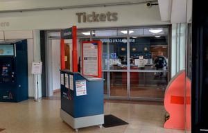 There was a stall outside the ticket office where members of staff were handing out leaflets