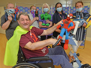 Supporting image for story: Super fan ready to become hero in bike challenge