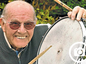Supporting image for story: Shropshire centenarian Cliff drums up a birthday bash