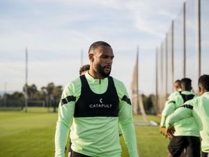 Matt Phillips during a warm up in Costa Blanca (WBA)