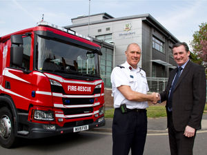 Supporting image for story: Shropshire blazing a trail with new 'state-of-the-art' fire engines 