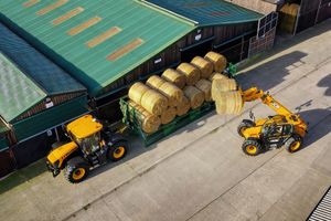 JCB's Fastrac tractor and Loadall telehandlers are popular with farmers.
