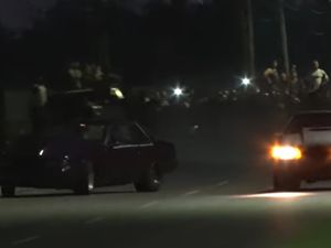Supporting image for story: Ford Mustang splits in half during illegal street race