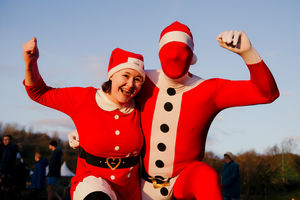 There was festive fun at the Telford Parkrun