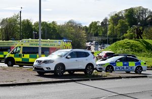 The scene following the crash 