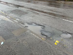 Potholes in Pershore Road, Birmingham on January 13. Credit: Alexander Brock. Permission for use for all LDRS partners.