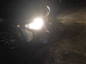 Supporting image for story: Car held together with bandages caught travelling down motorway