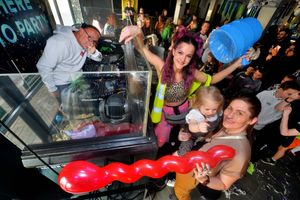 Sophie pictured with Liana Tunmer who came to the rave with her two-year-old, Mali Tunmer