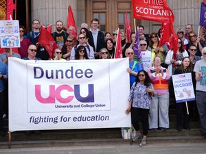 University of Dundee job cuts protest