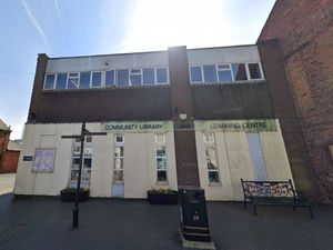 Supporting image for story: North Shropshire library closed for safety after tile 'fell through the ceiling'