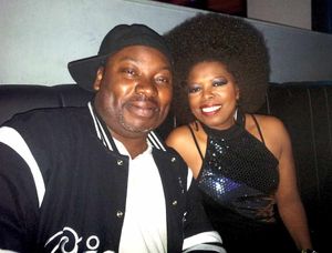 Mark Duffus with Joyce Sims