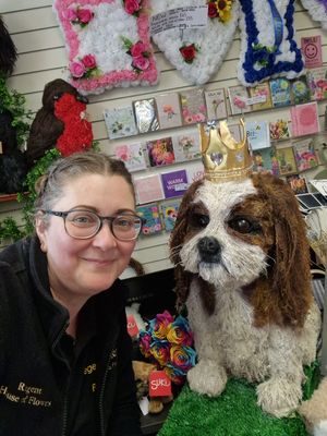 Laura Evison with Bella