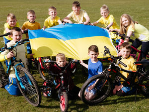 Supporting image for story: Youngsters raise more than £1,600 for Ukraine appeal with cycle ride