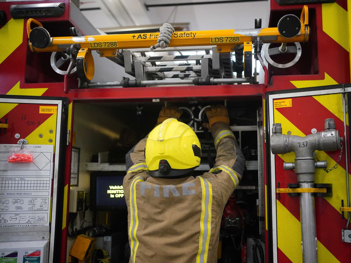 Firefighters rush to car crash in Gnosall