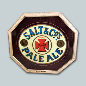 Richard has lots of memorabilia from Staffordshire-based Salt's brewery, but is still looking for a tray