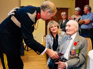 Supporting image for story: Celebrations for Albrighton D-Day veteran Bill - with pictures