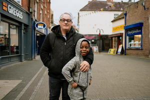Iain and six-year-old Roddy McDowall in Wellington
