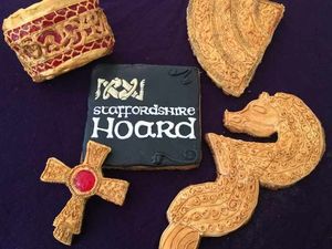 Supporting image for story: Good enough to eat! American archaeologist cooks up a storm with gingerbread Staffordshire Hoard