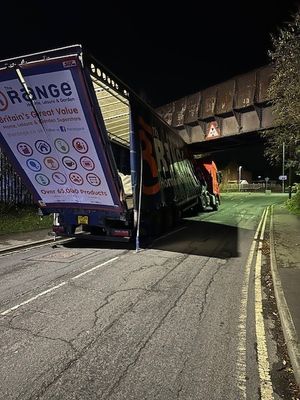 The incident, which took place on Saturday (November 8) evening, occurred at the Cambrian Railway bridge and closed Whittington Road for several hours. Photo: West Mercia Police