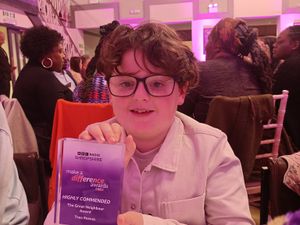 Supporting image for story: Much Wenlock schoolboy, 9, wins award for his act of kindness to clean up his town
