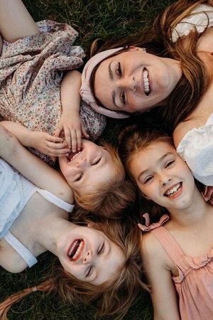 Emily Roberts and her little ladies