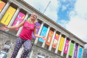 Emma Smallman from Drum and Bounce who will be delivering fun fitness classes throughout the Games. Photo: Shaun Fellows / Shine Pix Ltd
