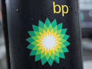 The BP logo at a petrol forecourt