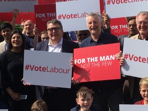 Supporting image for story: Musician Billy Bragg swings by Black Country Labour HQ to rally support - PICTURES and VIDEO